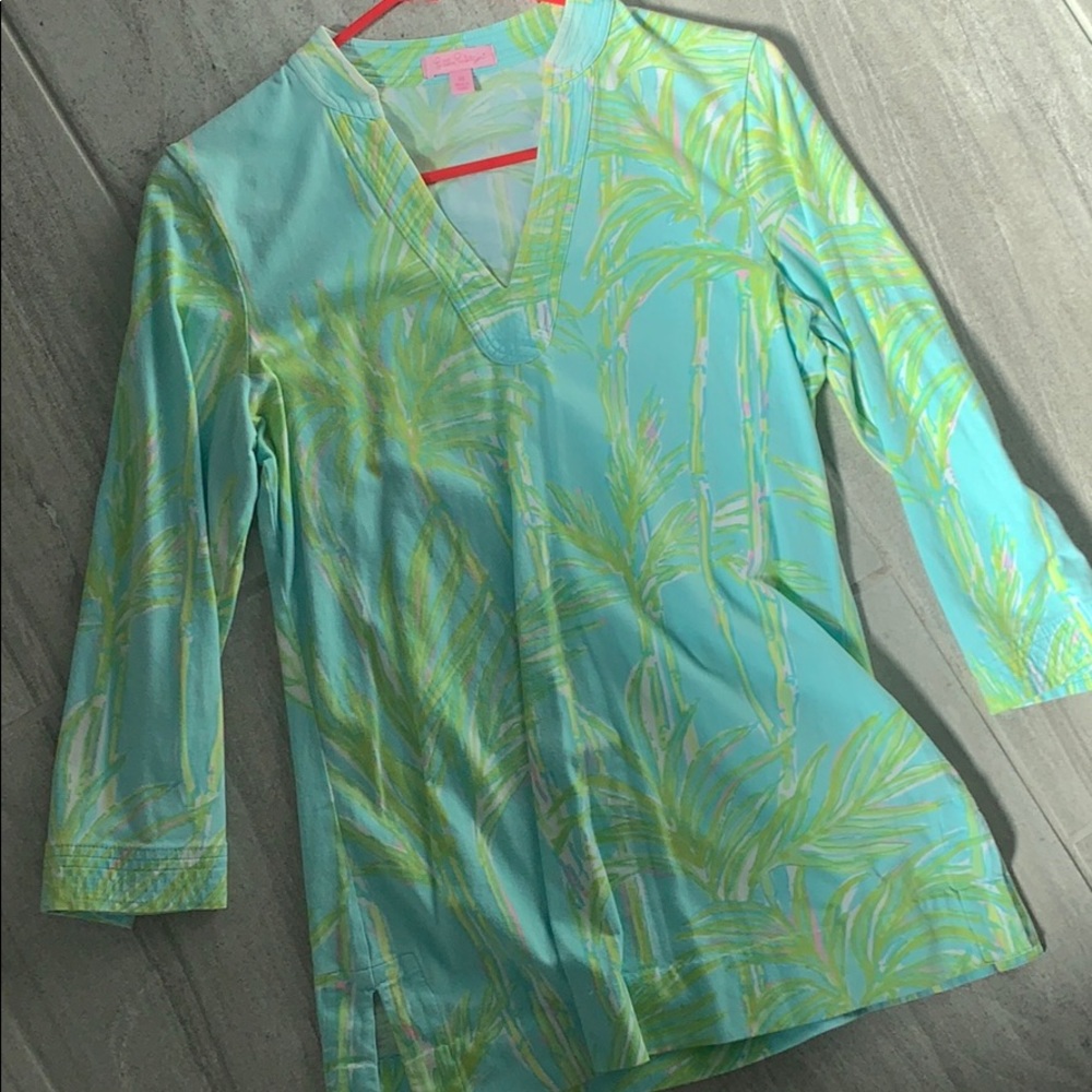 Lilly Pulitzer big bam blue tunic XS